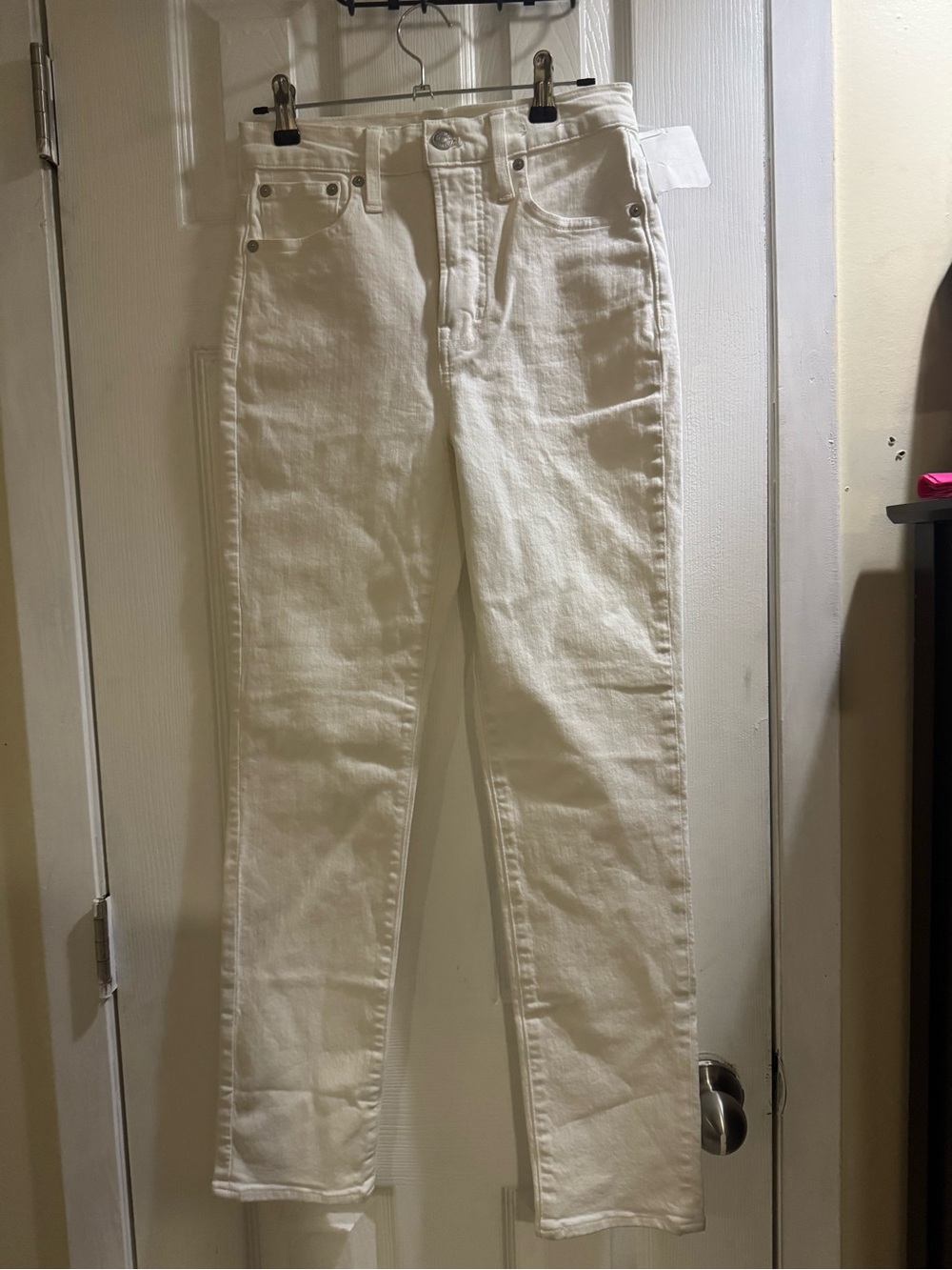 Madewell Jean Raw Hem White Denim Womens Size 23 Nwt - Picture 4 of 9